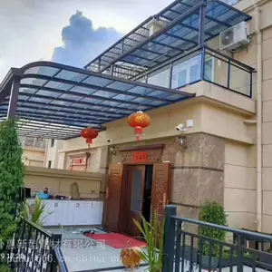 别墅铝合金雨棚_可弯曲雨棚现货