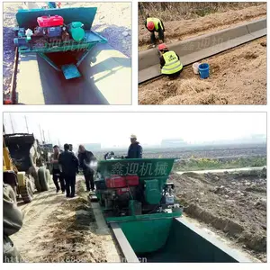 鑫迎防渗渠道边沟机U型渠道浇筑机 梯形矩形水型成型机