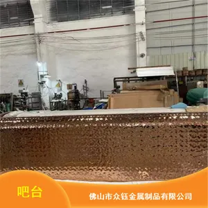 半手工半机械工业风白色吧台 重钰金属设计制作别墅保养简单服务台