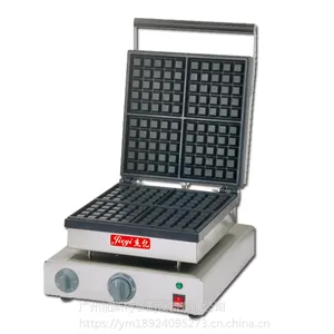杰亿FY-2206-2电热华夫炉方形松饼机可丽格子华夫饼机商用烤饼机