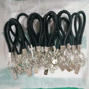东莞厂家定制生产PU或***编织绳旋转钥匙扣、品牌推广礼品赠品钥匙扣