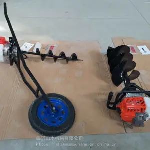 山木 手提式植树钻坑机 种树钻孔机 打坑机