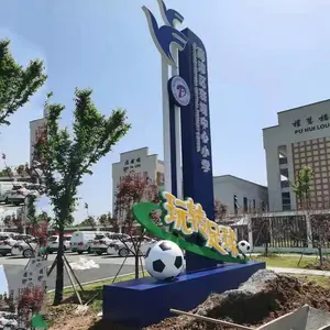 户外大型标识牌地标精神堡垒跨街广告牌停车场景区地产精神堡垒