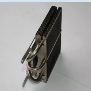 定制生产各种铜铝鳍片插片模组热管焊接散热器