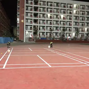 南宁市羽毛球场地划线,篮球场丙烯酸画线厂家