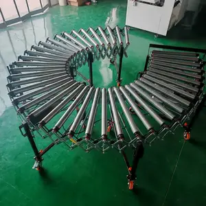 动力多楔带O型带辊筒输送机 电动伸缩输送线 快递物流中心传送带