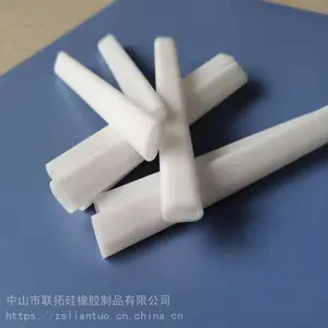 白色硅胶方管现模 方形硅胶套管尺寸可定做长度可裁切 异型开模