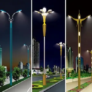 厂家供应LED市区景观灯-太阳能景观灯-公园4米太阳能景观灯案例-