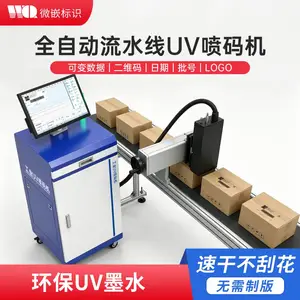全自动uv喷码机 生产日期打码机 包装吊牌可变二维码条形码UV喷印机