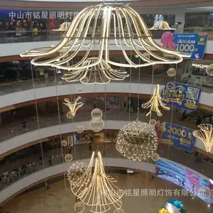 圣诞节 万圣节节日中庭装饰 西方节日灯光设计 铭星专业室内灯光美陈