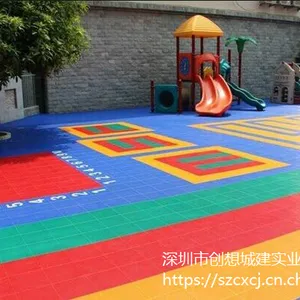 幼儿园悬浮地板铺设 幼儿园悬浮地板游乐场 深圳幼儿园悬浮地板安装