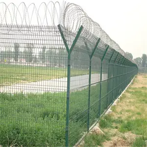 萍乡市机场围栏网 防攀爬刀刺护栏 湘东区Y型柱防护网