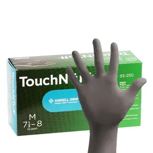 天津 Ansell //安思尔 TouchNTuff 92605 丁腈防化手套 电子工业 石油