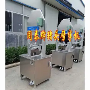 液压留脑型猪头劈半机 电动劈羊头牛头机器