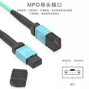 MPO-MPO��������40G/100G������8/12/24оOM3���׶�ģ����OM4 MPOתLC