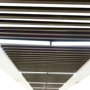 售楼***通廊架 装饰廊架铝板 天津工厂氟碳喷涂