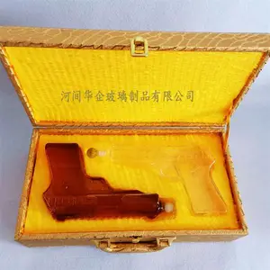 河间华企手工吹制异形造型玻璃工艺酒瓶密封透明精美大容量泡酒瓶包装