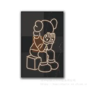 深圳装饰画灯光画晶瓷效果酒店样板间儿童房设计师款发光画定制尺寸支持来图