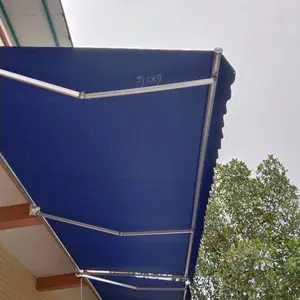 遮阳棚伸缩式雨棚 店铺厂房别墅电动伸缩蓬 上门安装