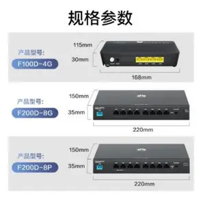 华为小全光组网F100D-4G盒式GPON 4GE口桥接式ONU 即插即用
