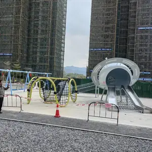 东莞星空主题小区儿童滑梯游乐设施设计生产安装