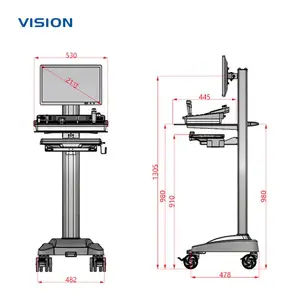 VISION 床旁结算车 /24063x01| 移动台车 带显示器探头支架设备推车