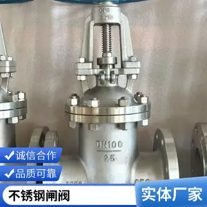 CF8不锈钢闸阀 手动法兰启闭闸门阀 食品制药超纯水管路用DN50