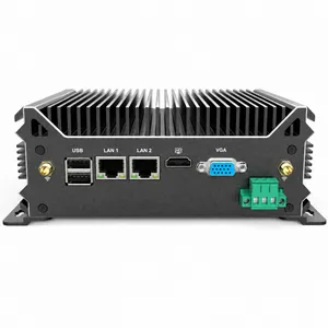 2网2串口宽压工业电脑n100工控机dc9v-36v兼容j6412串口RS485
