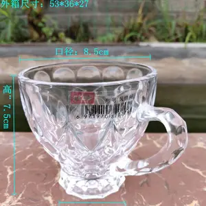厂家直销玻璃把杯家用水杯啤酒杯餐饮茶楼