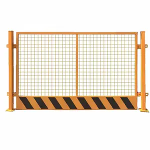多用途建筑工地警示防护基坑护栏临边隔离栅井口防护门栏可定制