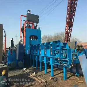 冠玉龙门剪视频 废铁棒料液压龙门剪 废钢龙门剪型号