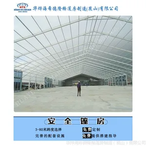 北京铝合金仓储篷房具有保温的作用 采用夹芯板的墙体