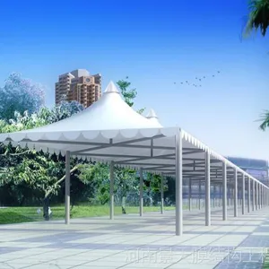 地下车库入口膜结构造型河南景天膜结构厂家定制