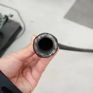 高压耐油耐酸碱胶管 工程机械液压油管 钢丝编织橡胶管 宏禄