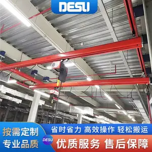 DESU 250kg小型手动kbk悬挂系统 科尼电动葫芦KBK轨道起重机
