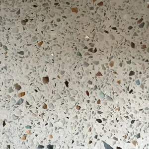 环氧水磨石 玻璃石 环氧彩砂环地坪 保复古 多色地面 专业施工 广东江门
