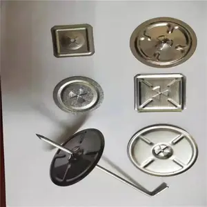 保温钩钉 L型焊钉 带自锁压板 低碳钢保温钉 自锁垫片压片