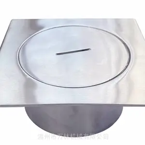 定制?304不锈钢卫生级清扫口圆形.方形地面扫除口食品级检修口
