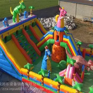新款户外充气滑梯儿童蹦蹦床厂家直销PVC环保材料制作