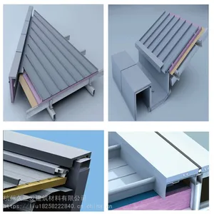 铝镁锰板金属屋面0.9mm厚矮立边330型 立边咬合系统