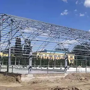 干煤棚网架钢结构设计- 龙之翔煤棚网架工程-甘肃网架钢结构
