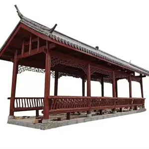 供应盐城古建长廊, 防腐木长廊 ,碳化木长廊 ,茅草长廊 ,葡萄架