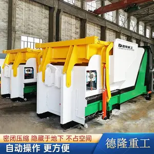 大型垃圾压缩中转站 城市垃转运设备 移动式垃圾站压缩箱