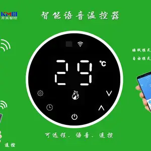 智能语音温控器手机远程互联网WiFi智能家居离线语音开关面板