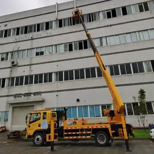 湖北宜昌庆铃28米高空作业车 机械外墙维护登高车 可连续作业