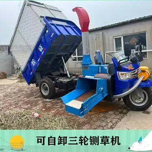 立式大型铡草揉丝机 高喷出料草料粉碎机 长捆秸秆切碎机