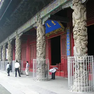 山东石雕龙柱 盘龙柱 祠堂寺庙专用 花岗岩材质 手工精雕 尺寸灵活