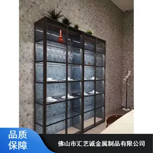 汇艺诚玫瑰金不锈钢酒架_酒窖不锈钢酒柜