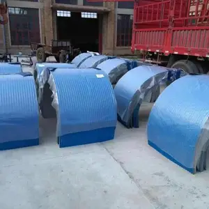 西宁皮带机防尘罩 兰州弧形彩钢瓦防雨罩厂家现货销售