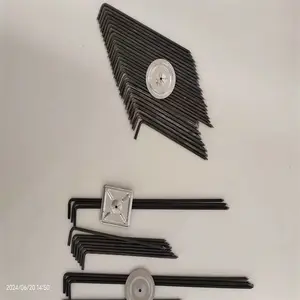 L形保温钉 保温销钉 碳钢钩钉 自锁压板 锅炉保温焊接钉